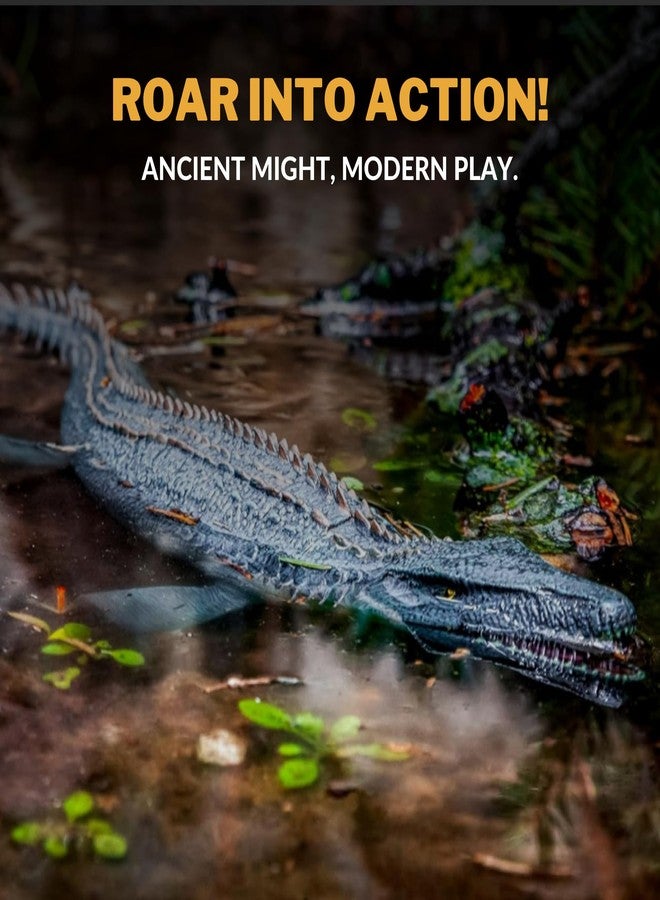 CRYA Mosasaurus Toy Dinosaur Action Figure, Realistic Mosasourus Big Dinosaurs Toys for Kids, Mosasaurus Dinosaur Toy for Play and Display, Jurassic Dino Toys for Boys & Girls (Mosasaurus) - Image 4